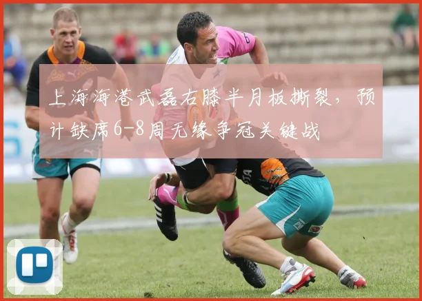 上海海港武磊右膝半月板撕裂，预计缺席6-8周无缘争冠关键战